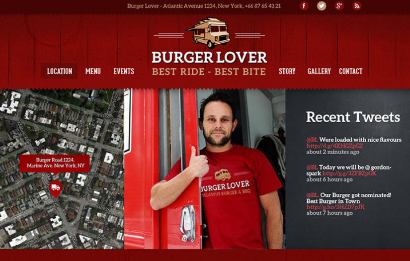 Food Truck WOOCOMMERCE THEME screenshot 1